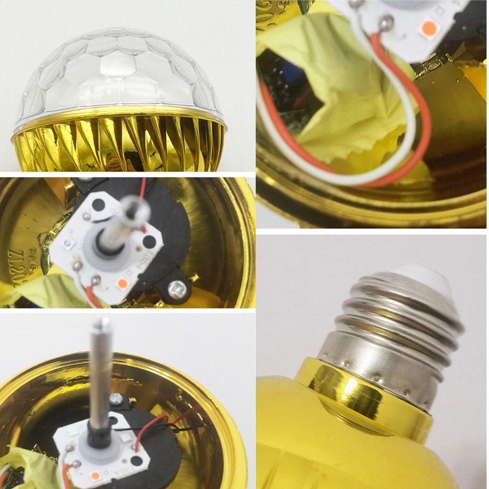 GOGOUP Bóng Đèn Pha Lê Xoay Được Nhiều Màu Sắc Lãng Mạn