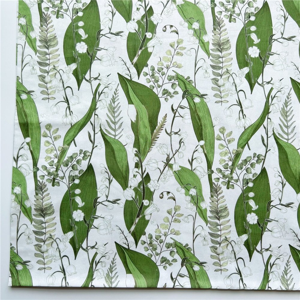 Vải Cotton Rộng 110Cm Họa Tiết Hoa Bồ Công Anh Thanh Lịch