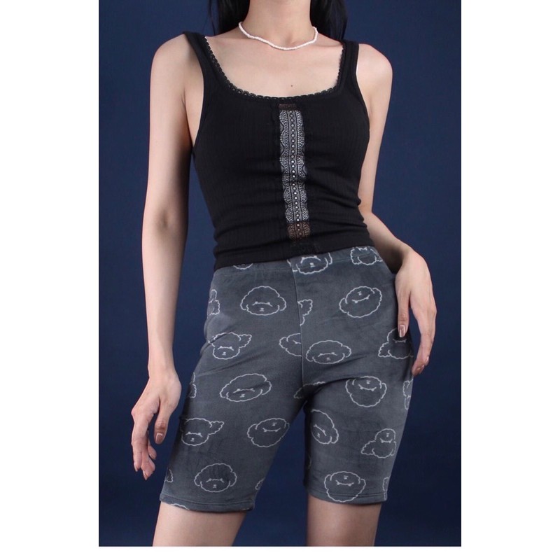 Quần short biker nhung vnxk