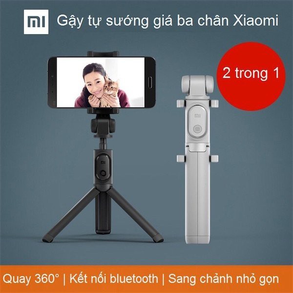 Gậy tự sướng  Bluetooth 3 chân Xiaomi Selfie Stick Tripod - Phụ Kiện Chi Hà
