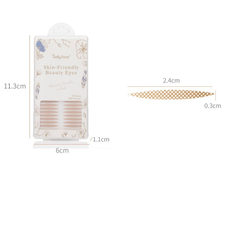 Dán kích mí Kelly Face 800 miếng tạo mắt 2 mí to tròn mã KF0003
