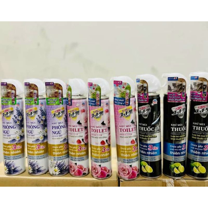 Xịt Phòng Khử Mùi Thuốc Lá/ Tolet/Phòng ngủ SUKKI - RI BEDROOM Nhật Bản 320ml