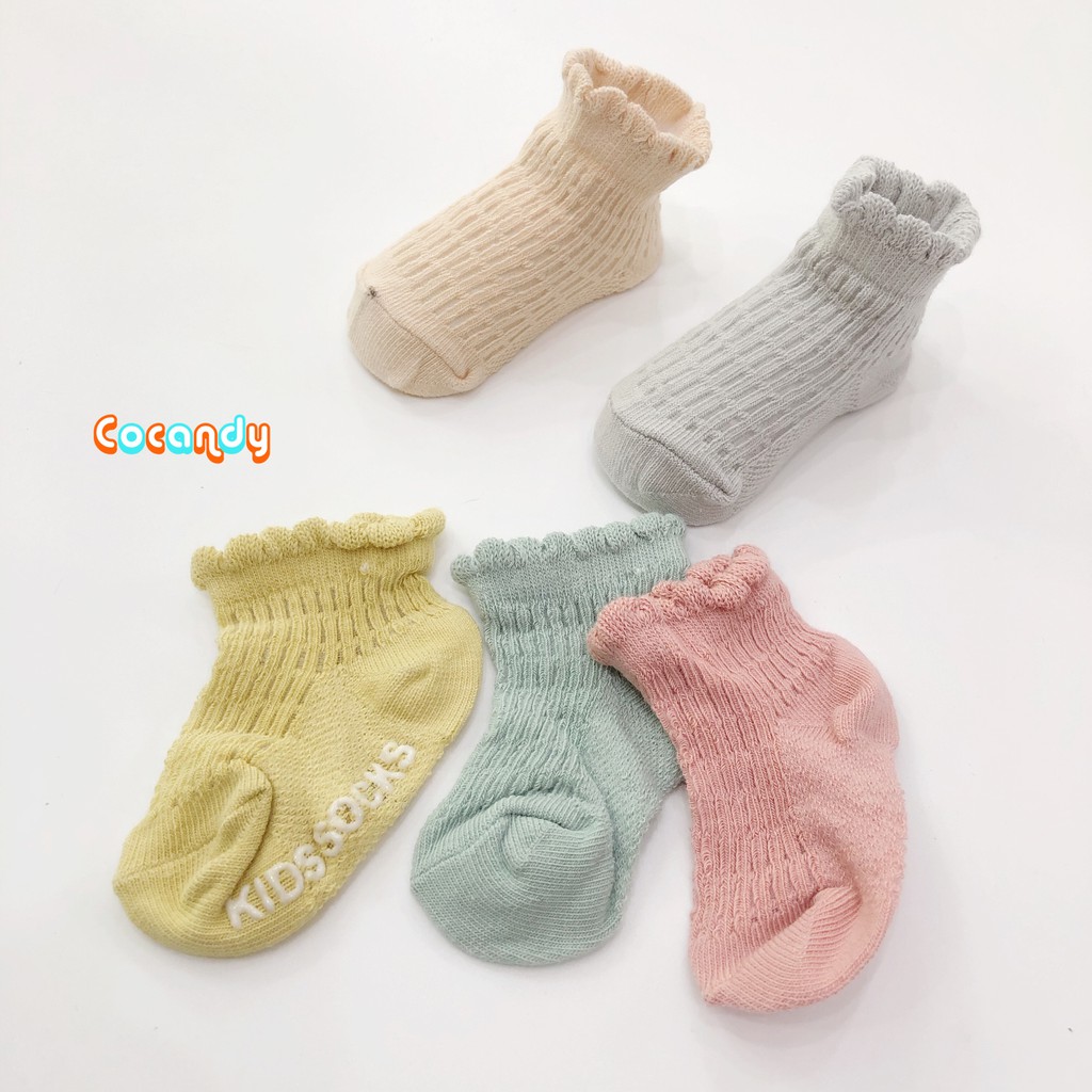 [Cocandy Official Store] Set 5 đôi vớ tất lưới cho bé