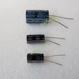 Tụ lọc nguồn , tụ hóa 4.7uf - 22uf 400v