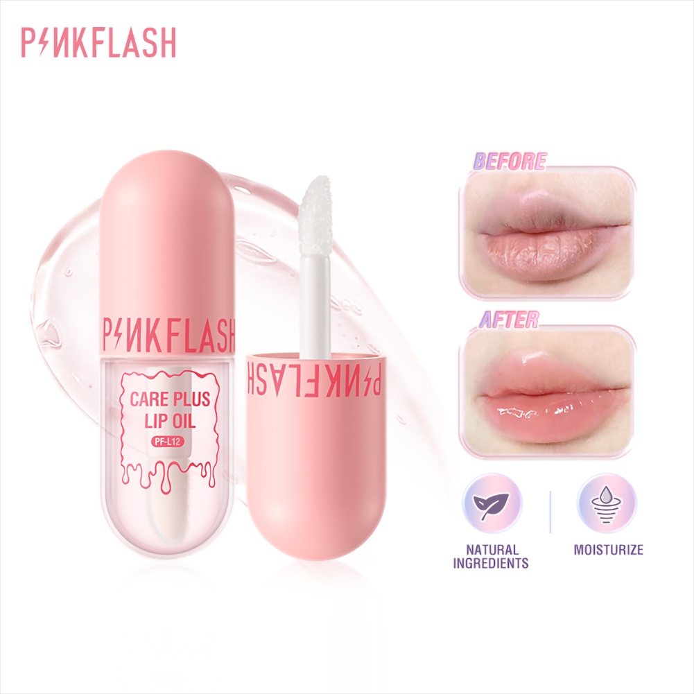 Set 2 Son Dưỡng Môi Cấp Ẩm Chống Nếp Nhăn Không Thấm Nước PINKFLASH