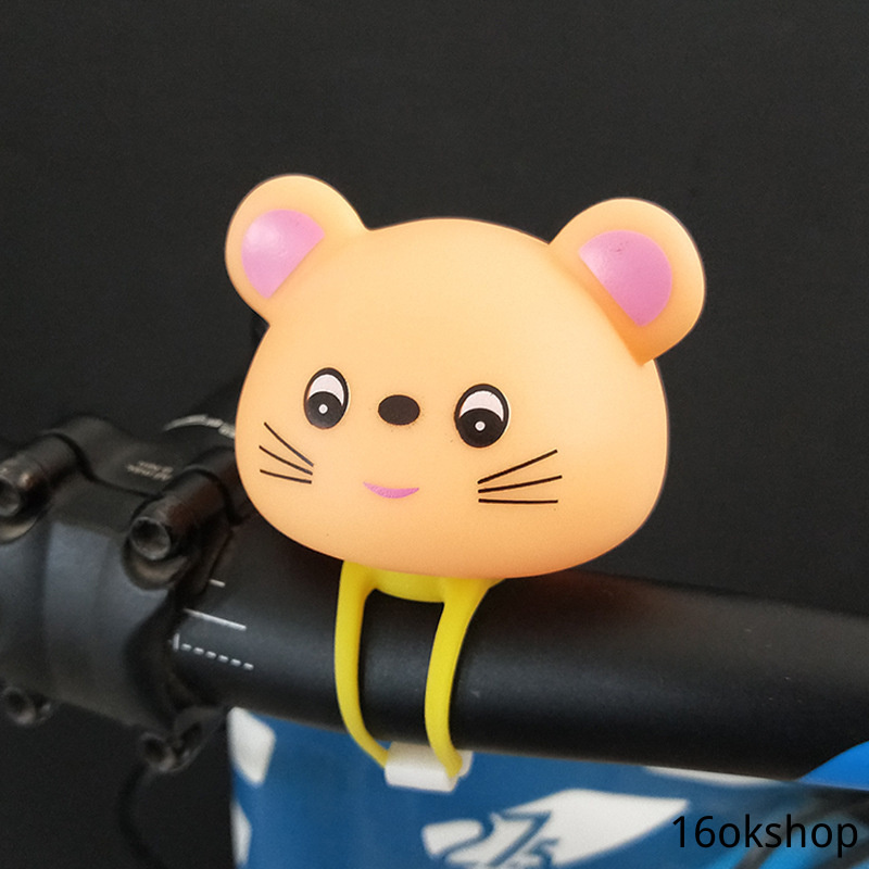 Mô hình động vật kèm dây gắn tay lái xe đạp/xe máy dễ thương