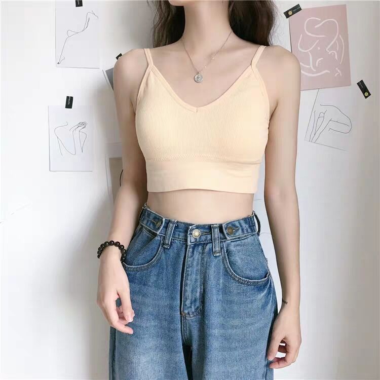 Áo Lót Nữ - Áo Bra Nữ 2 dây tập gym chữ U hở lưng 2 dây không gọng nâng ngực gợi cảm co giãn mẫu BIGU