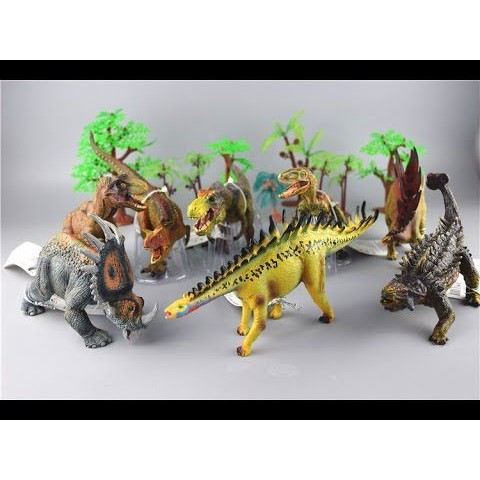 Bộ đồ chơi khủng long bằng nhựa dẻo loại to cho bé