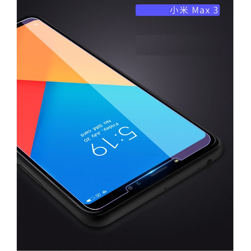 Tấm dán kính cường lực Xiaomi Mi Max 3 hiệu Glass Pro - Không full màn hình