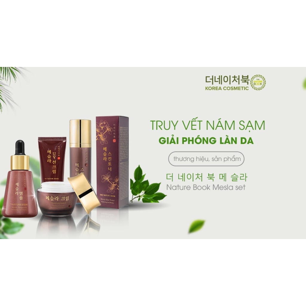 Bộ mỹ phẩm sạch nám, chuyên sâu, truy vết tế bào nám  hoàn hảo Hàn quốc