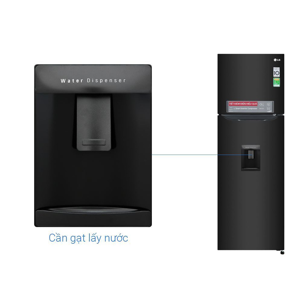 Tủ lạnh LG Inverter 255 lít GN-D255BL -Lấy nước bên ngoài, Bảo hành chính hãng 24 tháng, giao hàng miễn phí HCM