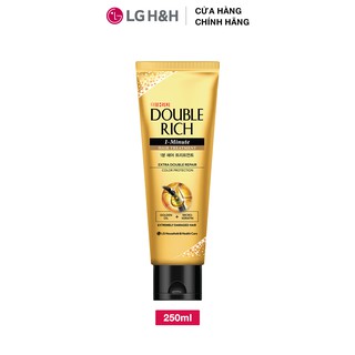 Kem xả 1 phút Double Rich 1 Minute Hair Treatment giúp tóc chắc khỏe bóng mượt 250ml