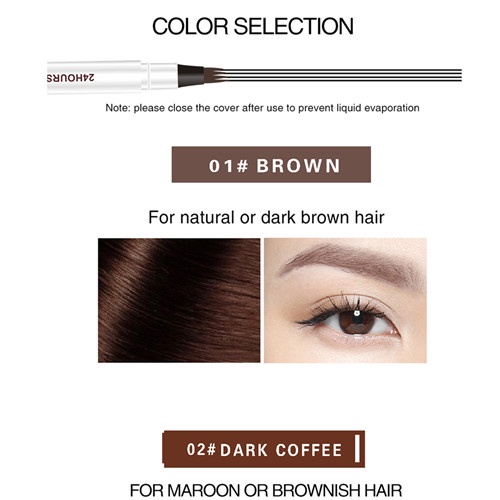 [Hàng mới về] Bút Kẻ Lông Mày Vibely Đầu Bốn Ngòi Chống Nước Lâu Trôi Tiện Dụng