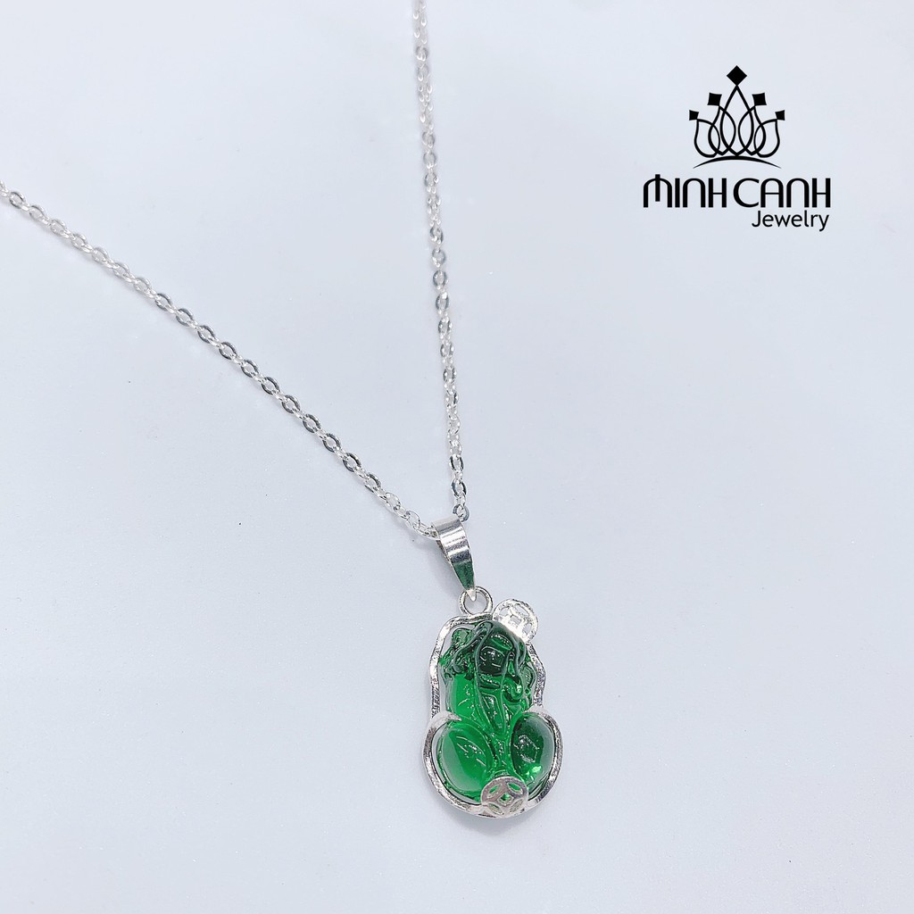 Dây Chuyền Bạc Tỳ Hưu Phong Thủy Nhiều Màu - Minh Canh Jewelry