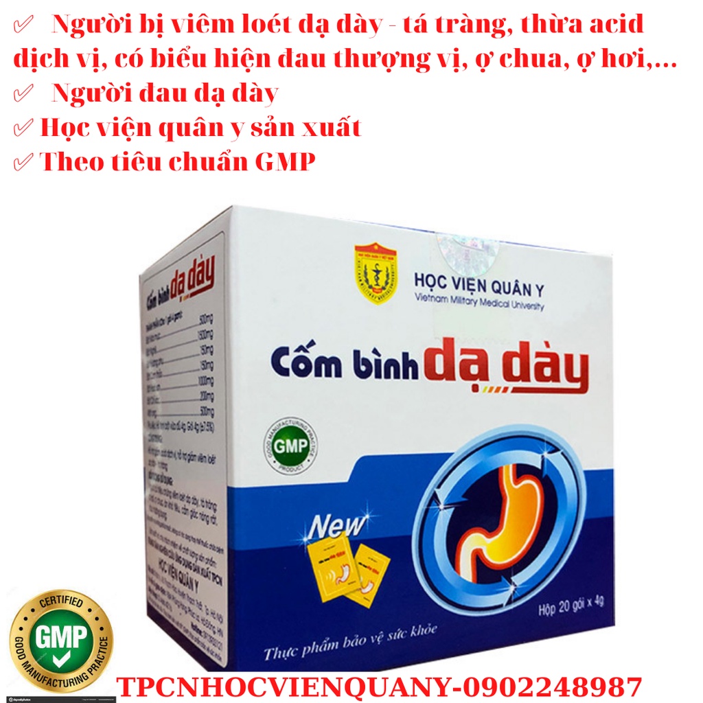Cốm bình dạ dày Học viện quân y giúp giảm đau dạ dày