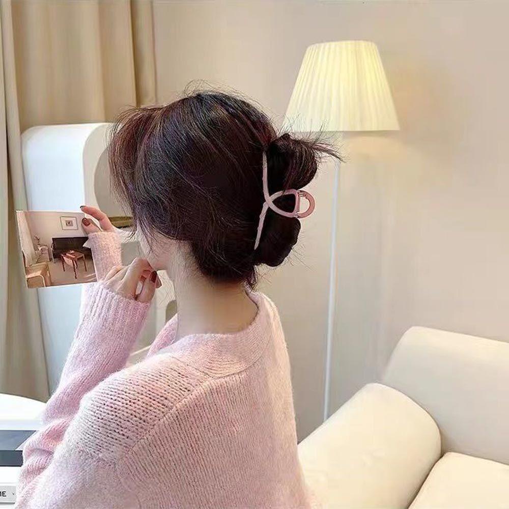 Kẹp Tóc Hình Cá Mập Màu Gradient Cỡ Lớn Phong Cách Vintage Cho Nữ