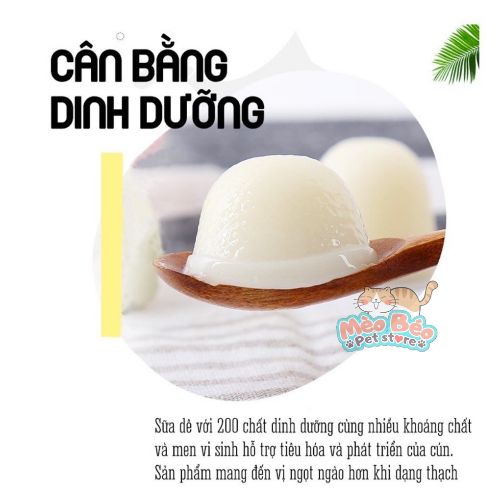 Thạch pudding sữa dê bổ sung canxi cho mèo - 15g