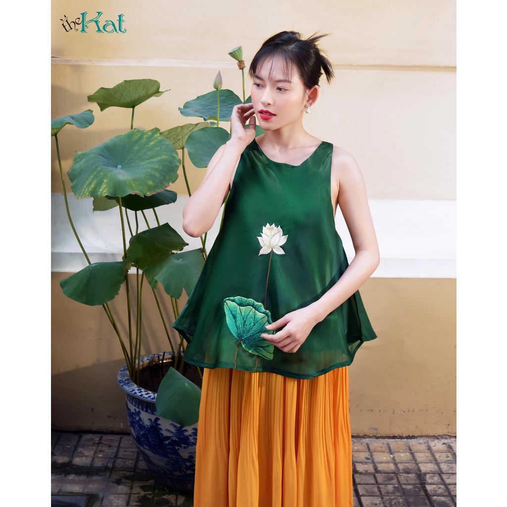 Áo Tú Xuân The Kat House, vải tơ Organza mịn màng, mỏng nhẹ, thoáng mát