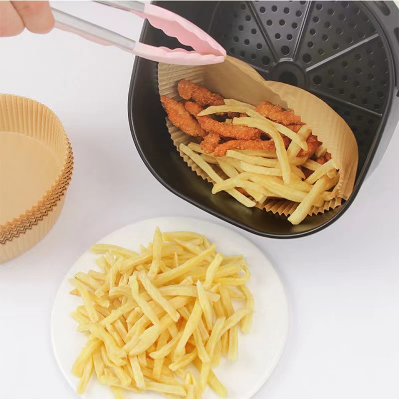 Bộ 100 Giấy Lót Nồi Chiên Không Dầu Chống Thấm Nước Dùng Một Lần