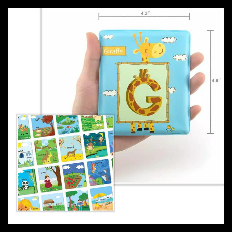 Thẻ Flashcard Bằng Vải Mềm Chống Thấm Nước In Chữ Cái