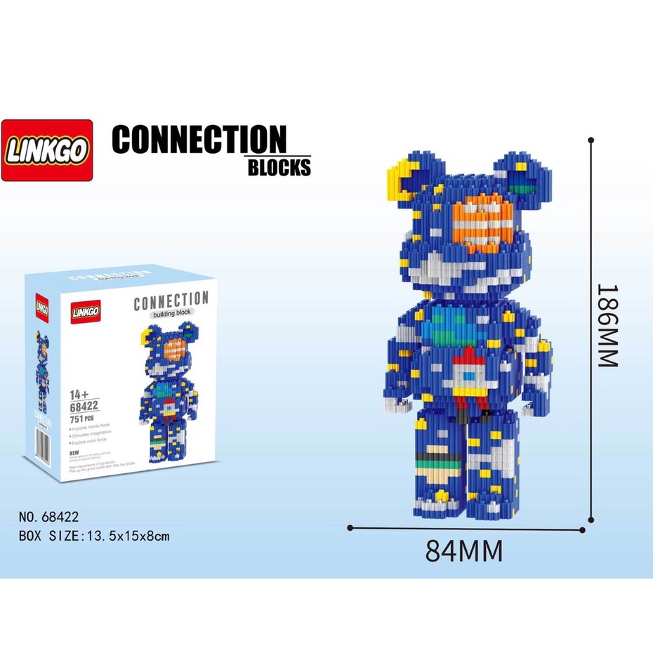 MÔ HÌNH LẮP RÁP GẤU BEAR MINI 3D HOẠT HÌNH ĐÁNG YÊU CHO BÉ - ĐỒ CHƠI XÉP HÌNH CHO BÉ