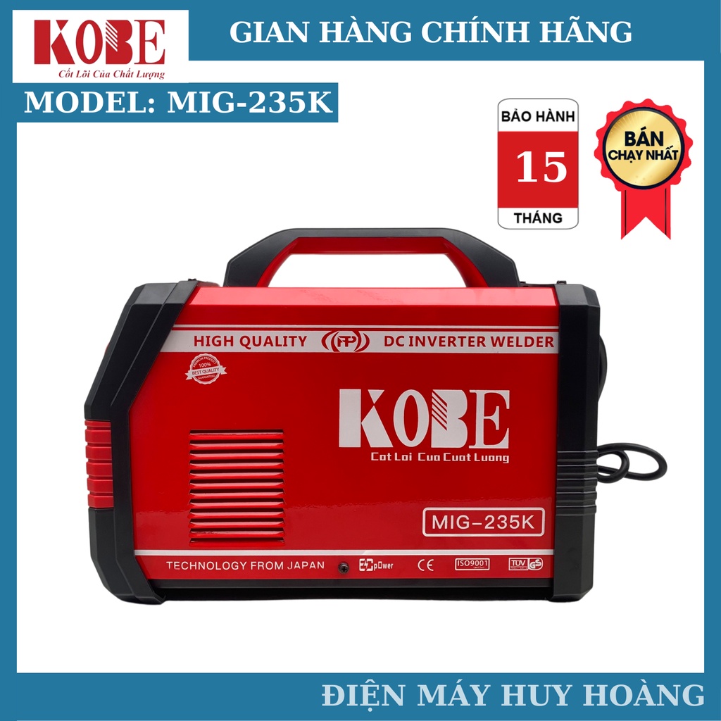 Máy hàn mig  mini KOBE 235K - mic 252K - Máy hàn 2 chức năng mig-que giá tốt nhất