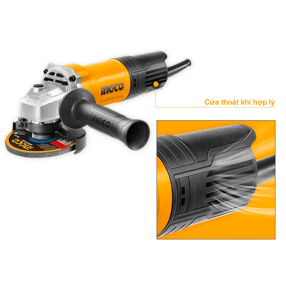 Máy mài góc 100mm 750W hiệu Ingco AG750282