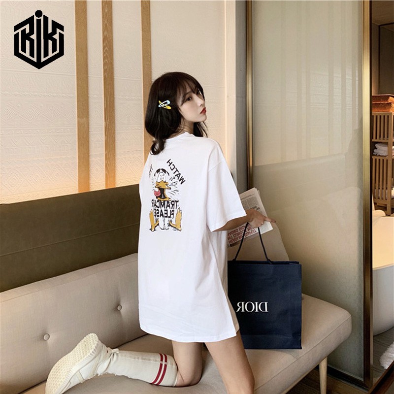 Áo thun tay lỡ RIK nam nữ Unisex, áo phông form rộng Oversize ATL114