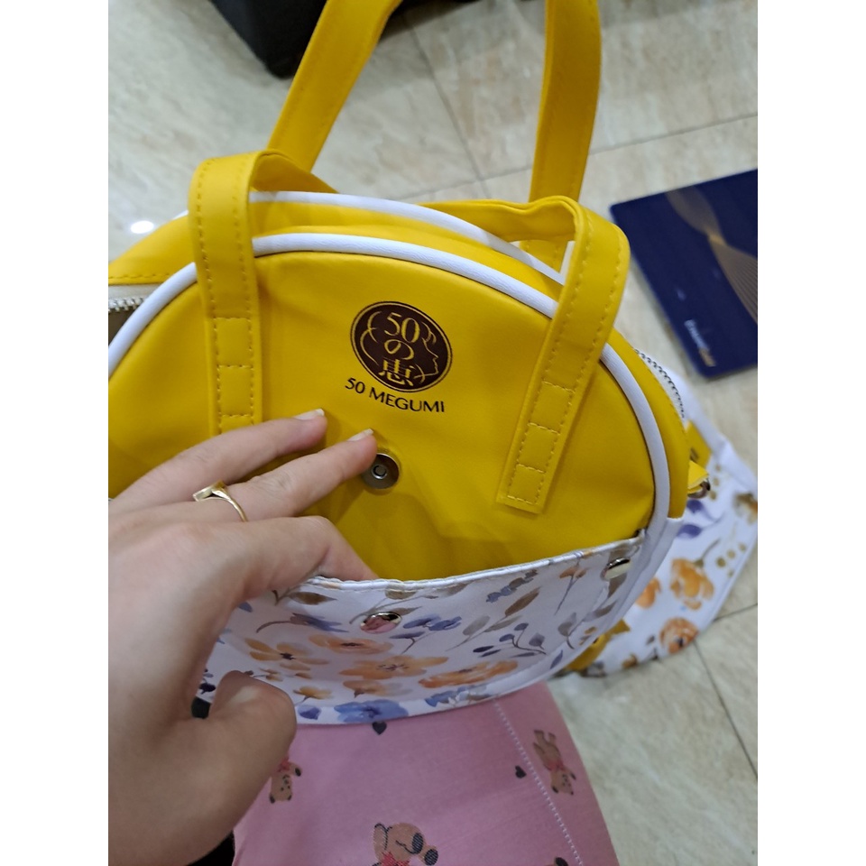 Túi Da Đeo chéo Họa Tiết Vintage Quà tặng từ Megumi