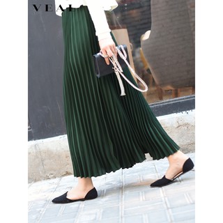 Chân váy xếp ly dáng dài, chất kiệu lụa cao cấp siêu đẹp