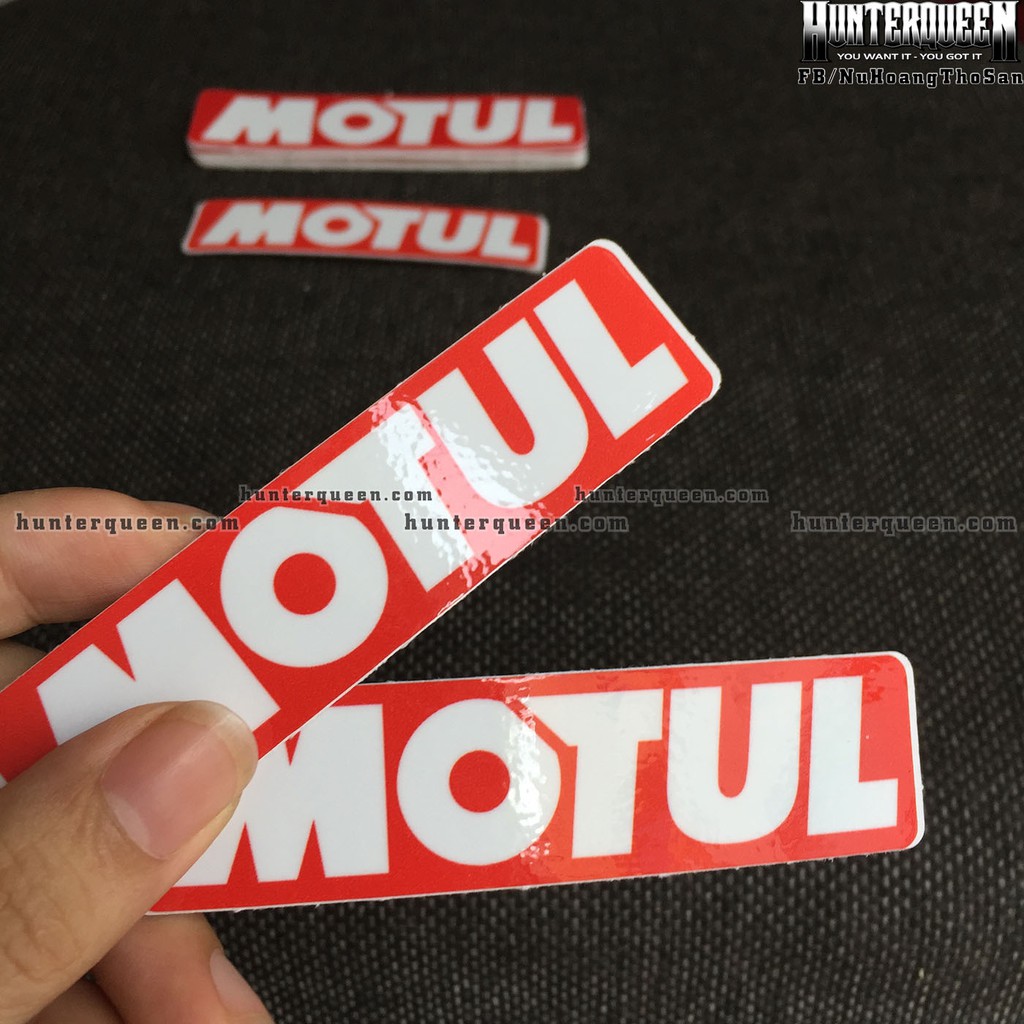 Mo tul[11x3cm] decal cao cấp chống nước, sắc nét, bền màu, dính chặt. Hình dán logo trang trí mọi nơi in theo yêu cầu