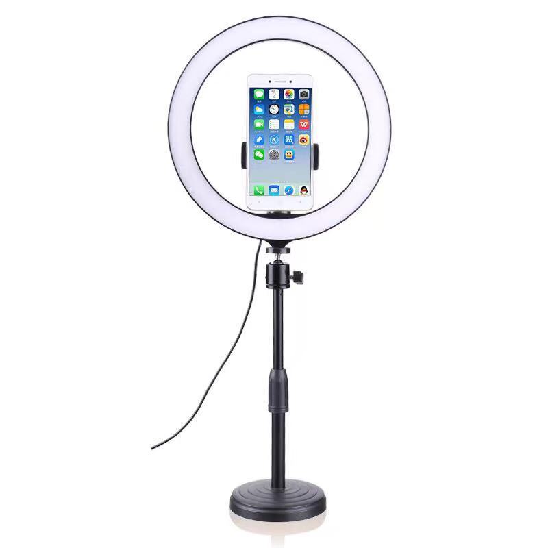 Đèn Livestream size16cm /20cm/ 26cm /30cm /chân 2m Hỗ Trợ Chụp Ảnh Make up Trang Điểm nhiều Chế Độ Sáng
