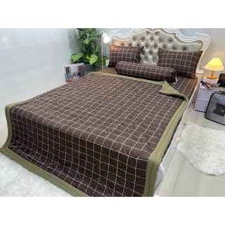 Bộ Drap Thun Hàn Quốc mát lạnh 4 món