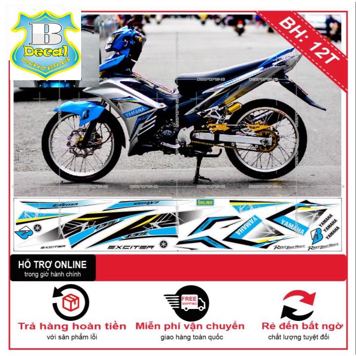 ( Quí khách vui lòng mang ra tiệm cho thợ dán ) Tem EX 2011 BẠC XANH [Bi Decal]