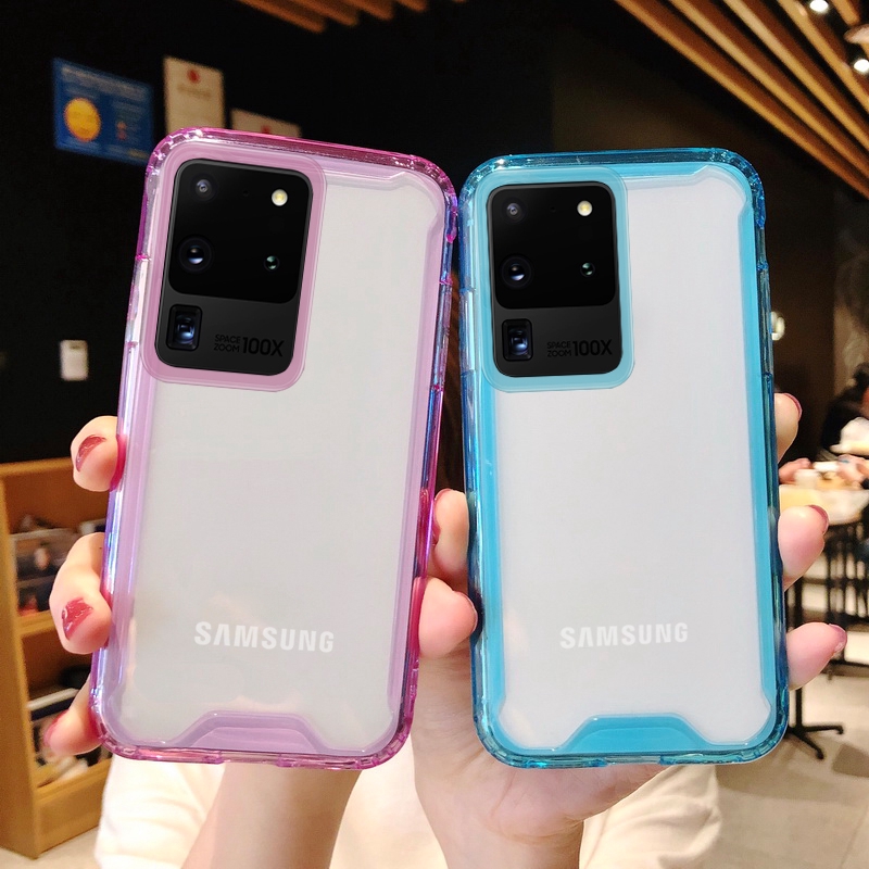 【Ready Stock】Samsung Galaxy S20 Plus Ultra A51 A71 S10 Acrylic Clear Hybrid Case Cover 7/16