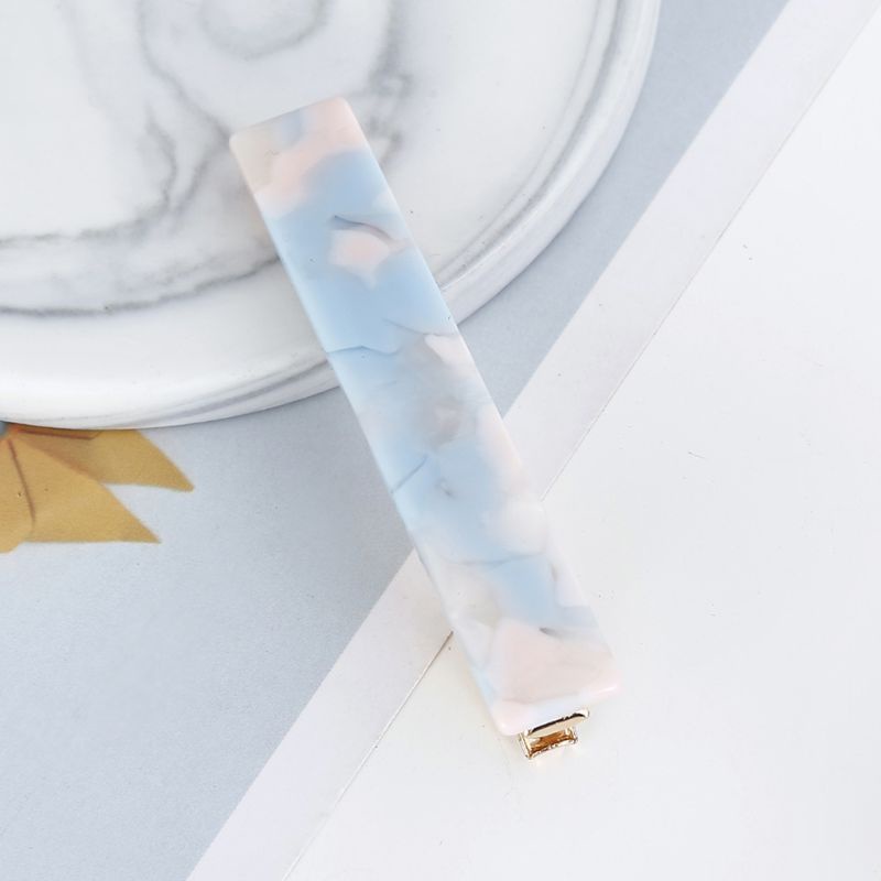 Kẹp Tóc Mỏ Vịt Họa Tiết Vân Đá Bằng Acrylic Màu Kẹo Ngọt Phong Cách Hàn Quốc Cho Nữ