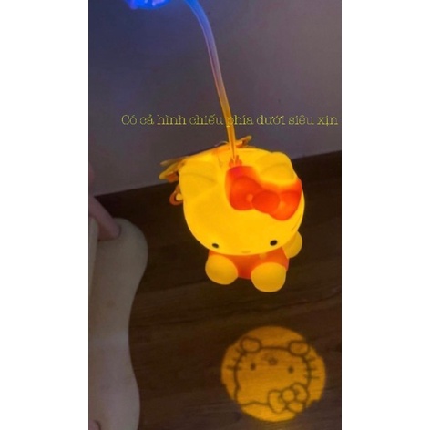 Đèn lồng trung thu hello kitty có đèn led phát sáng, có nhạc vui nhộn, khe nhét tiền tiết kiệm siêu dễ thương cho bé