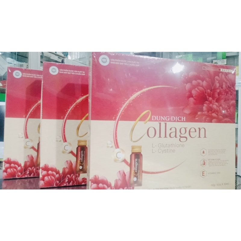 Nước uống đẹp da Collagen công nghệ Nhật, hút nám làm trắng da 1 hộp 10 chai