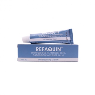 Kem Refaquin 4% trắng các hắc sắc tố trên da.