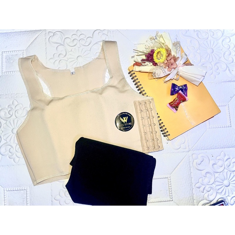 Áo nịt ngực tomboy đủ loại, áo ngắn không viền, áo nịt dài, áo nịt lưới, bản nịt 15cm