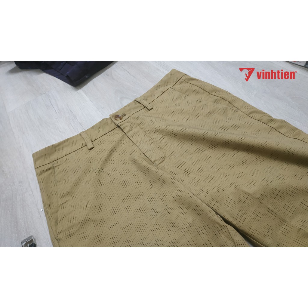 Quần short cotton Slimfit Vĩnh Tiến Họa Tiết