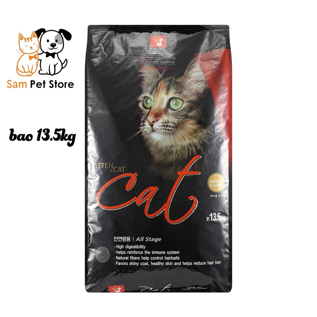 Thức ăn hạt khô cho mèo hàn quốc hạt CAT'S EYE 13.5kg