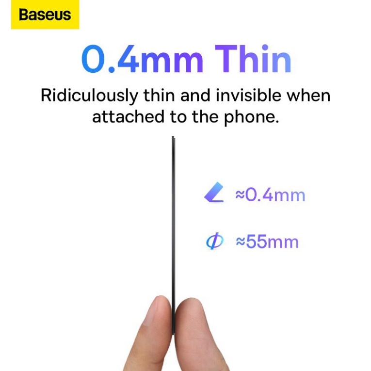 Vòng Kim Loại MagSafe Baseus Metal Ring cho Táo 13/12 Series