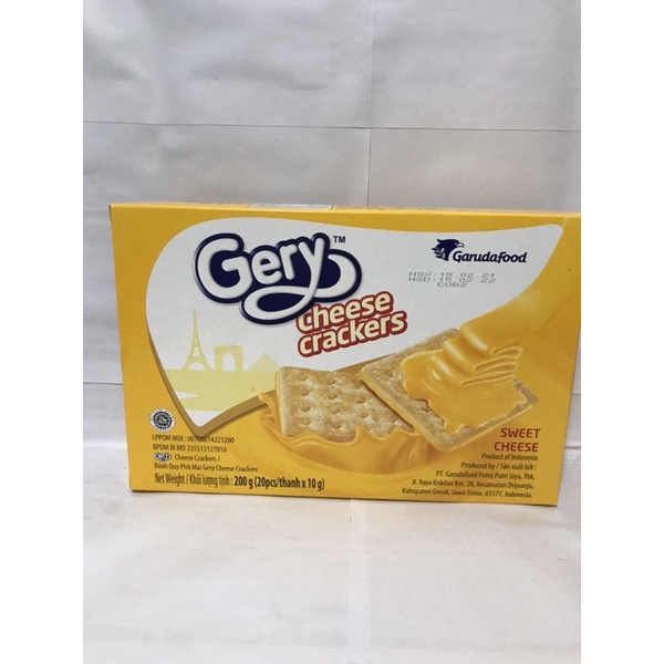 Bánh phô mai Gery Cheese crackers Hộp 180g-270g