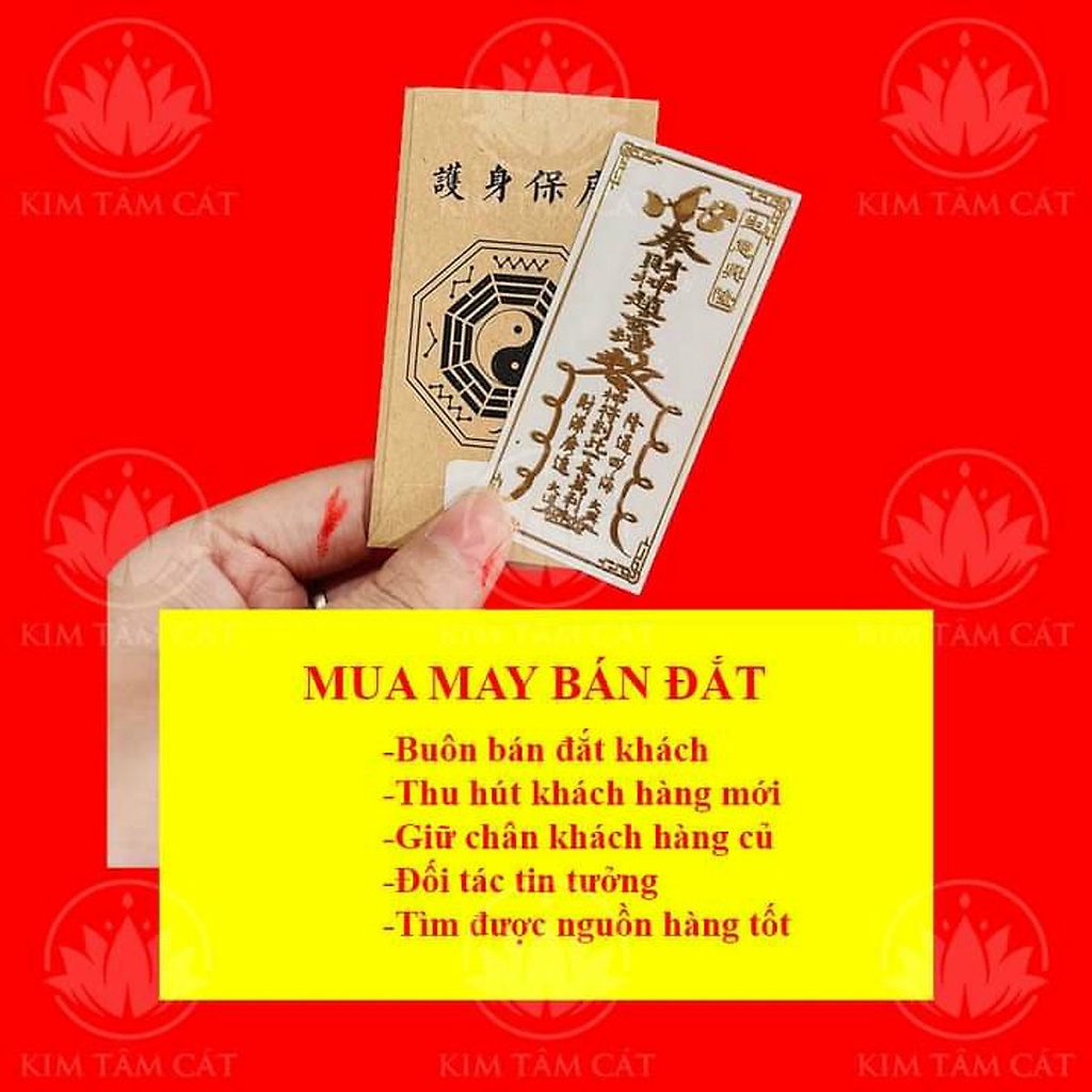 Miếng dán điện thoại MUA MAY BÁN ĐẮT linh phù đẹp lung linh phong thủy