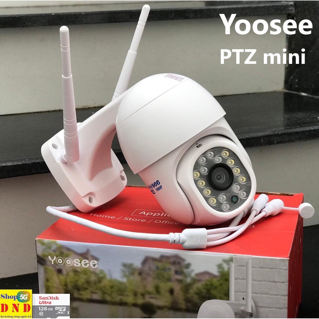 Camera wifi YooSee PTZ mini ngoài trời xoay 360 - Full HD 3.0mpx