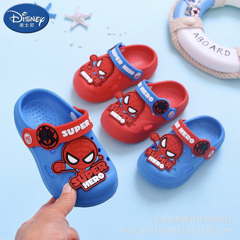 [ ẢNH THẬT ] Dép sục Siêu Nhân Spiderman chống trượt chống trơn cho bé Siêu Hot