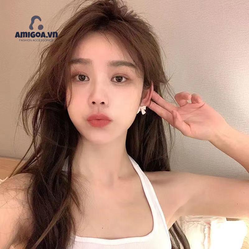✨✨ Bông Tai Kim Bạc 925 Hình Nơ Màu Sắc Dễ Thương Thời Trang Mùa Hè Dành Cho Nữ