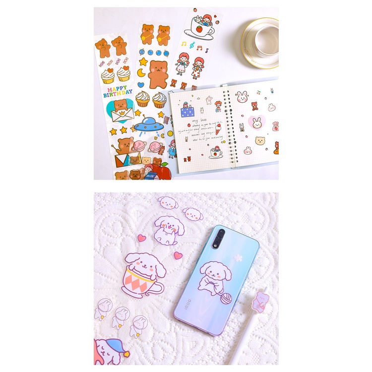 Sticker Trang Trí Điện Thoại, Máy Tính, Sổ Vở, Kệ, Hộp Văn Phòng Phẩm Kích Thước 9*53cm