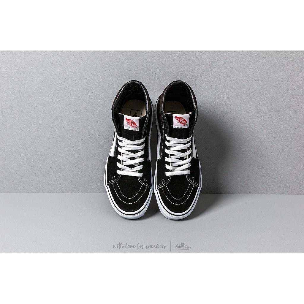 Giày Vans Chính Hãng Sk8 Hi Classic Black/White